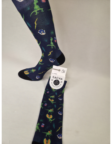 CALCETINES INFORMALES DE MUJER EN BAMBU CON T REX