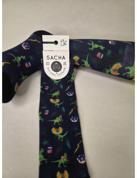 CALCETINES INFORMALES DE MUJER EN BAMBU CON T REX