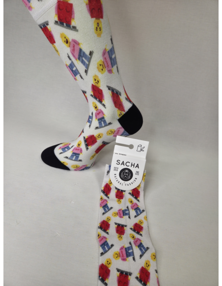 CALCETINES COMODOS DE MUJER EN BAMBU CON LEGO