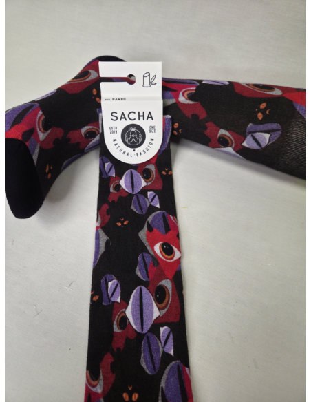 CALCETINES INFORMALES DE MUJER BAMBU CON OJOS MISTICOS.