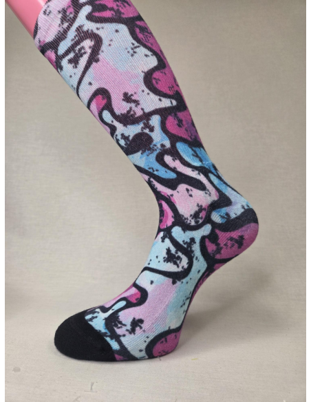 CALCETIN DIVERTIDO DE MUJER CON CAMUFLAJE GALACTICO