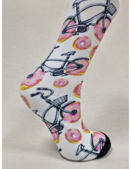 CALCETINES BICILETAS Y DONUTS DIVERTIDOS