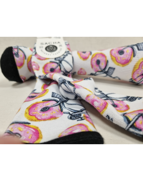 CALCETINES BICILETAS Y DONUTS DIVERTIDOS