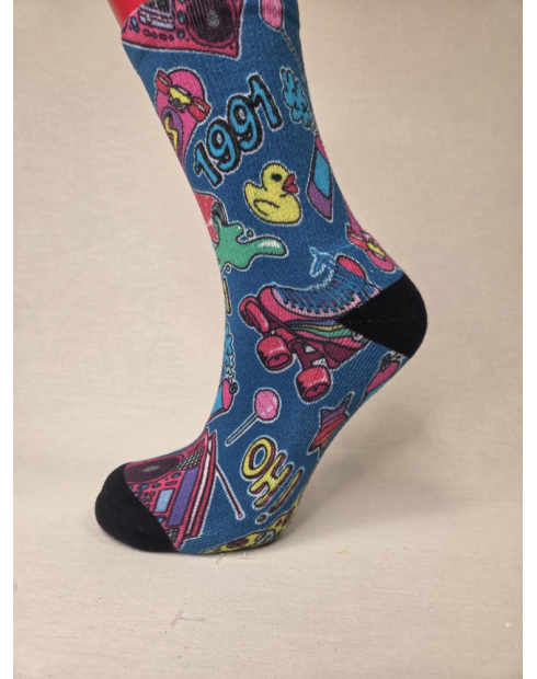 CALCETIN ALGODON IMPRESION 3D MUJER