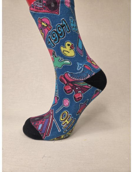 CALCETIN ALGODON IMPRESION 3D MUJER