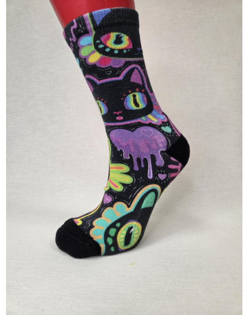 CALCETIN ALGODON IMPRESION 3D MUJER