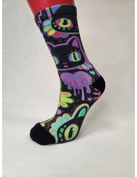 CALCETIN ALGODON IMPRESION 3D MUJER