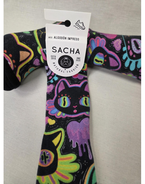 CALCETIN ALGODON IMPRESION 3D MUJER