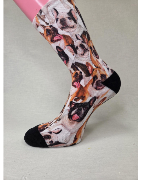 CALCETIN DIVERTIDO DE MUJER CON PERROS