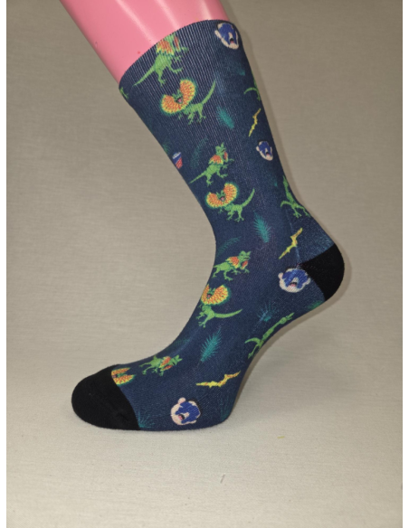 CALCETIN ORIGINAL DE MUJER CON DINOSAURIOS
