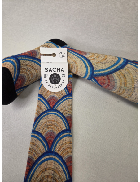 CALCETINES COMODOS DE MUJER EN BAMBU CON MOSAICO IMPERIAL