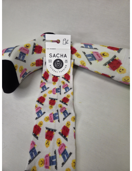 CALCETINES COMODOS DE MUJER EN BAMBU CON LEGO
