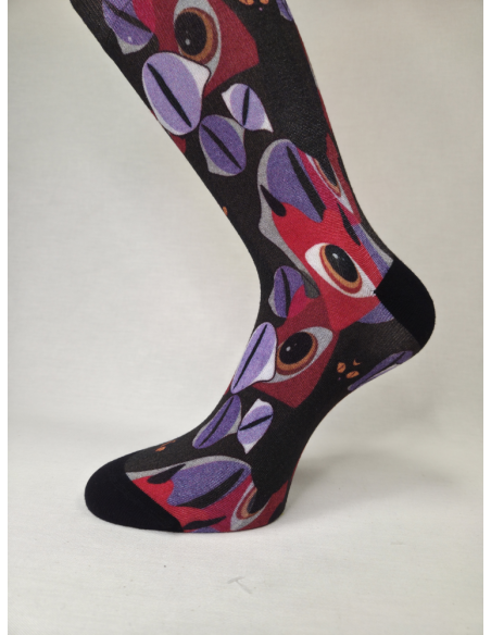 CALCETINES INFORMALES DE MUJER BAMBU CON OJOS MISTICOS.