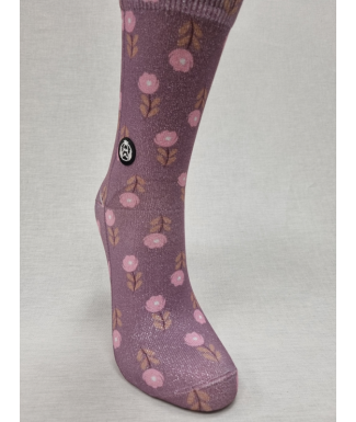 CALCETINES LUREX FLORES